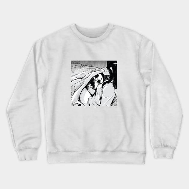 Monster under the bed Crewneck Sweatshirt by hotzelda